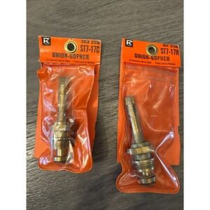 2 Union Gopher ST7-17H /ST7-17C Hot/Cold Stems New and Sealed